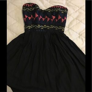 Parker strapless dress - size small